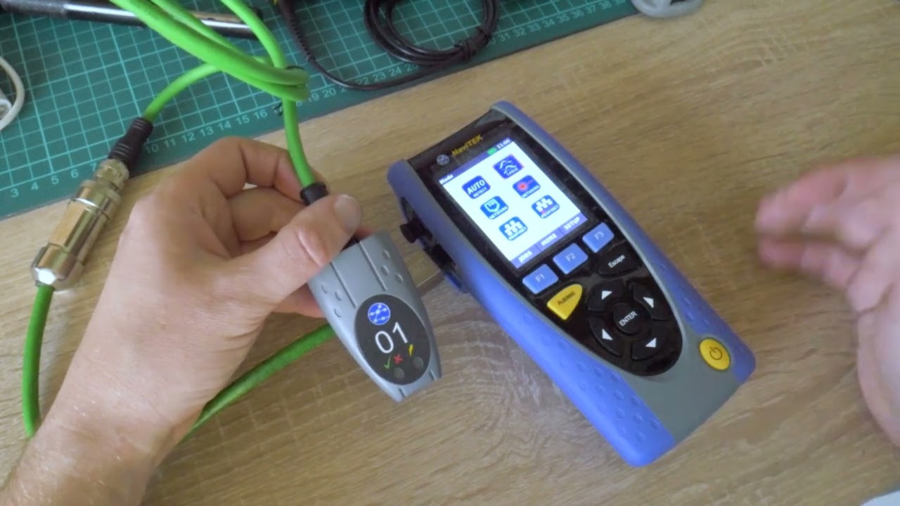 How to test M12, RJ45 profinet connections using TDR