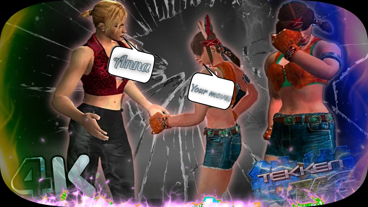 Nina ( Sisters Move ) & Julia ( Nina voice & Move ) Tekken Tag Remastered Hard UHD 4K 60 FPS
