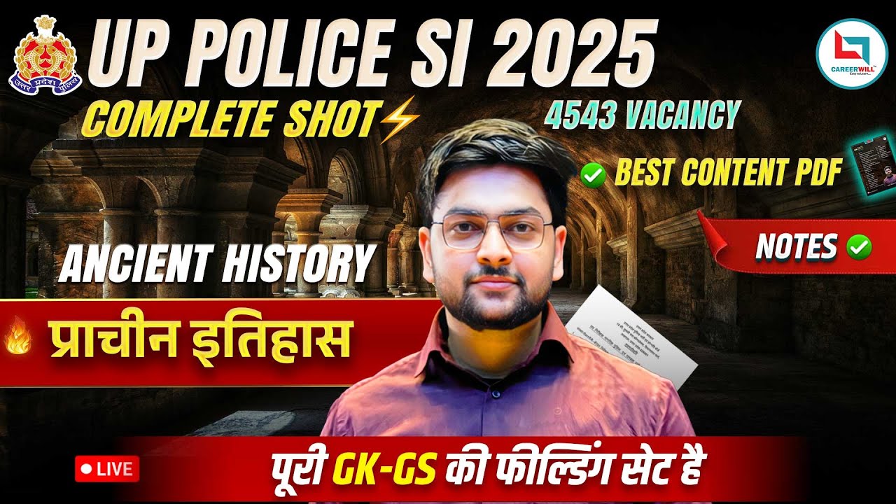 🔥 UPSI History 2025 | Complete Ancient History Practice Set for UPSI 2025 | History by Jeet Rana Sir