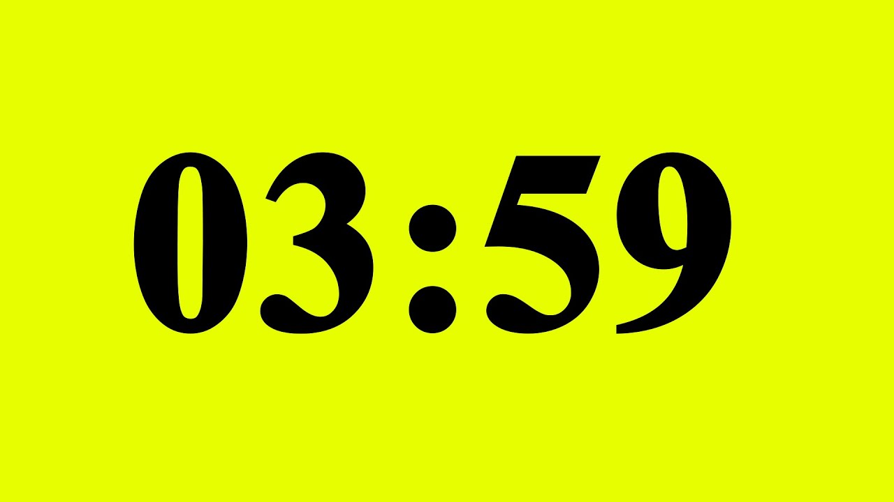 3 Minute 59 Second Timer