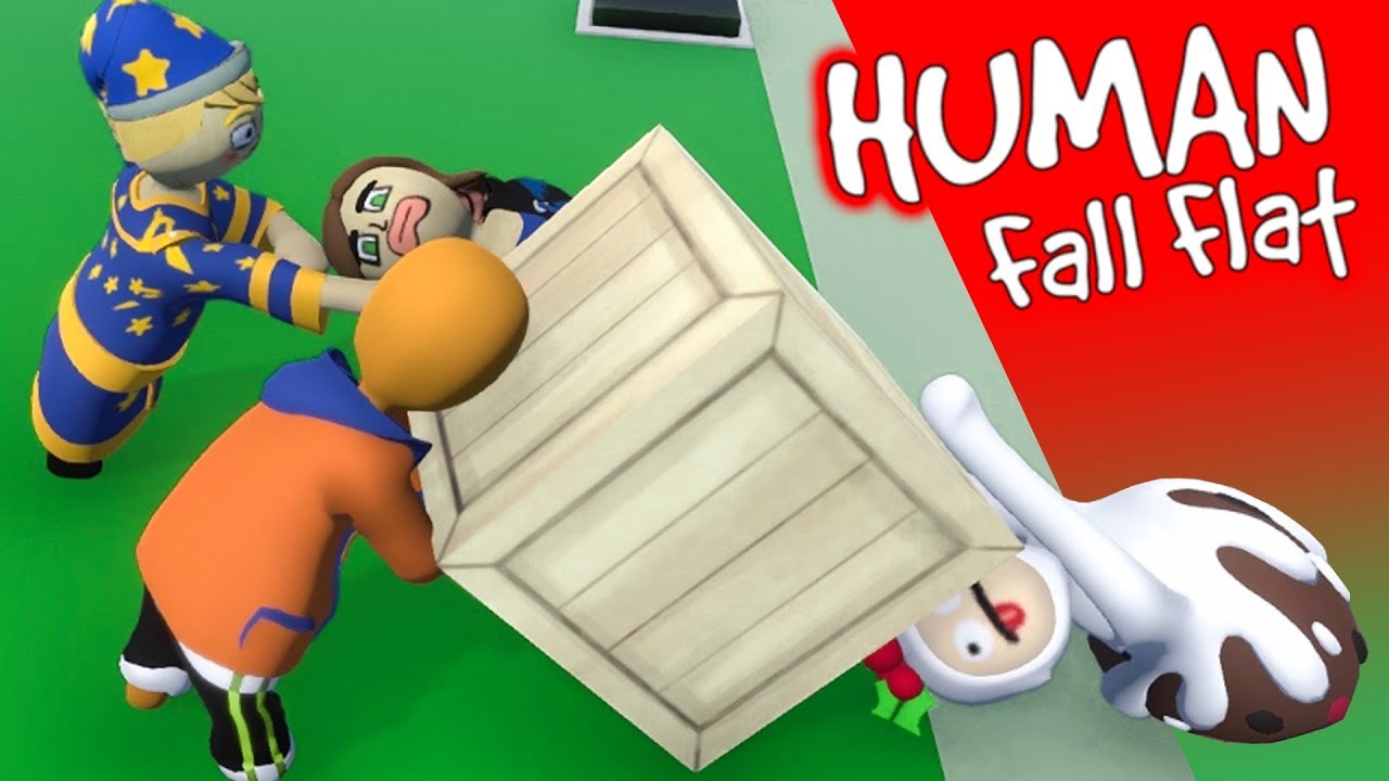 Vier YOUTUBER streiten sich um eine KISTE | Human Fall Flat