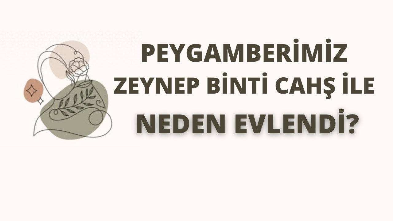 Peygamberimiz'in Hz. Zeynep ile Evliliği | Dini Sohbetler | Prof Dr Muhittin Akgül