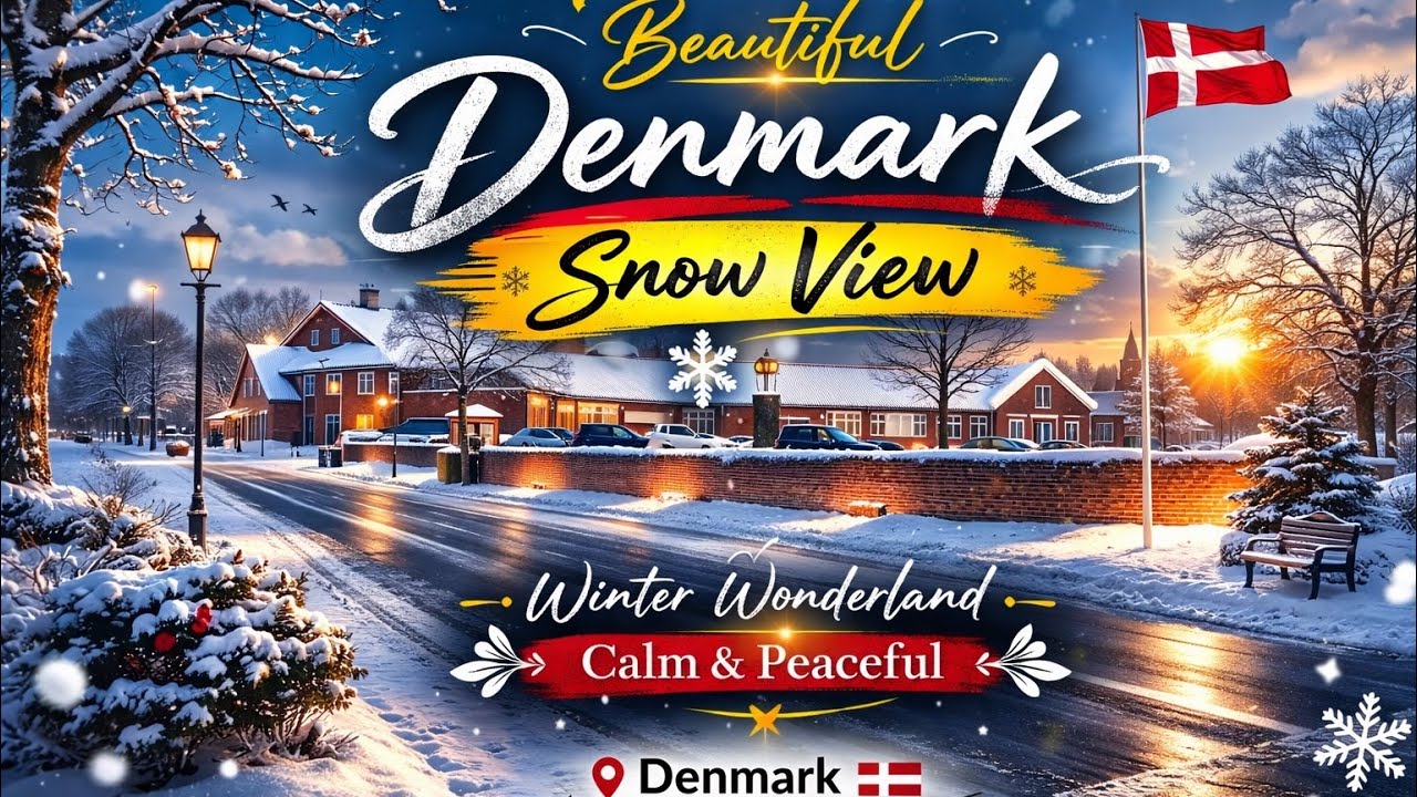 🇩🇰 Danmark Winter Vibes | Snow Walking View