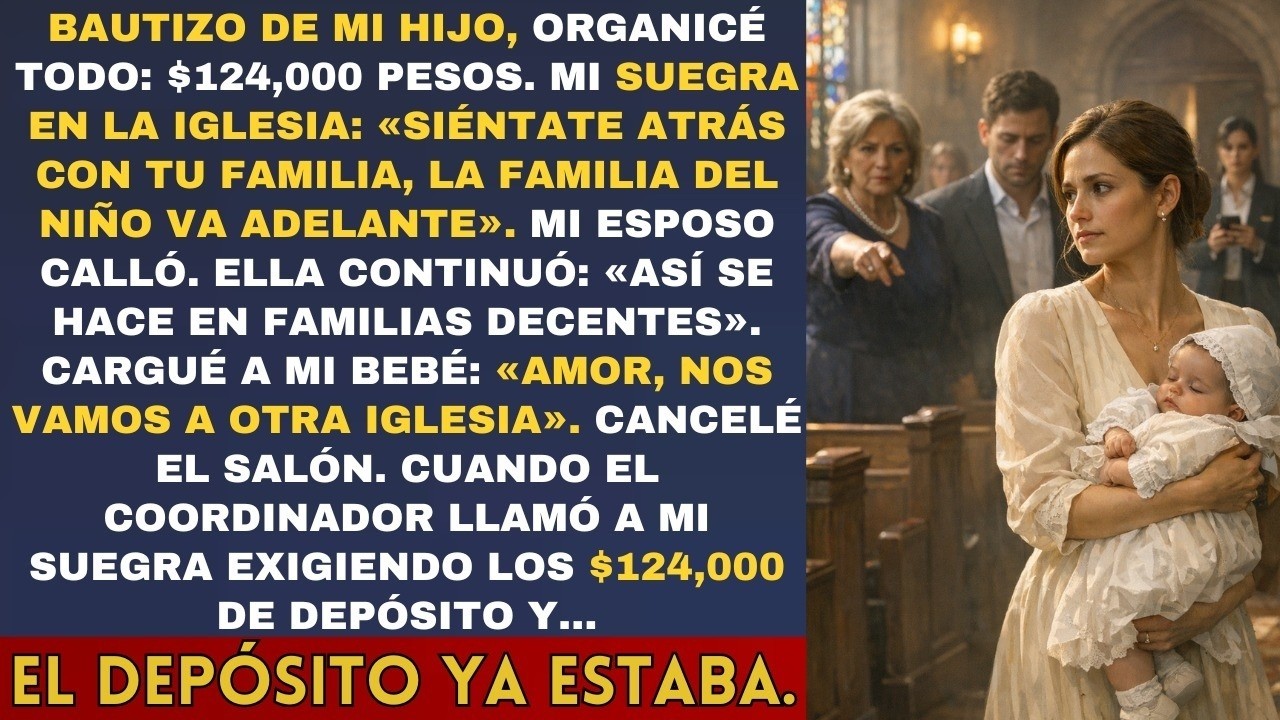 Bautizo de mi hijo Siéntate atrás en la iglesia, la familia va adelante $124,000 después, la notar
