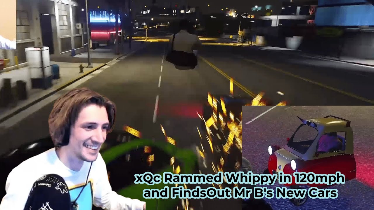 xQc Rammed Whippy as Cops and Findsout Benji's new Cars