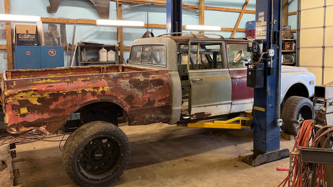 I cut a perfectly good truck in half, + big improvements to the shop