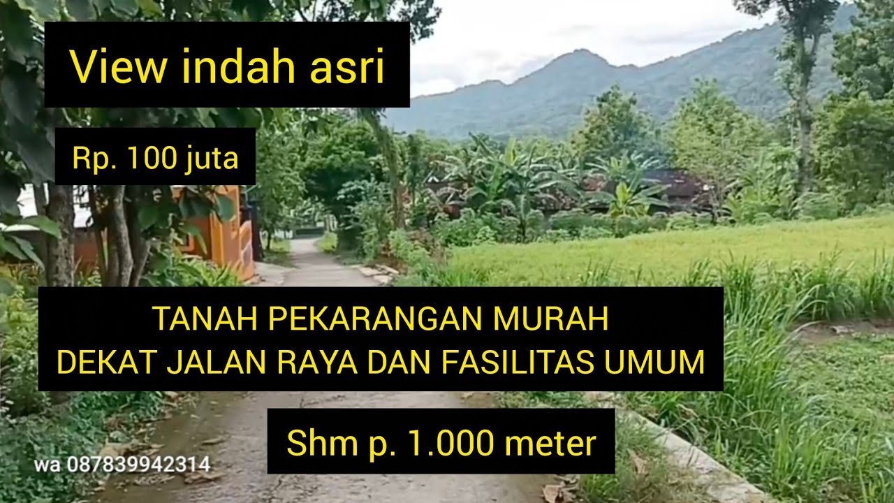 TANAH  BAGUS  DEKAT JALAN RAYA FASILITAS UMUM VIEW INDAH
