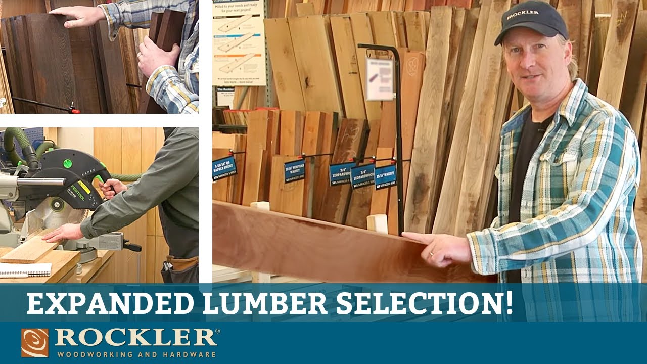 Shopping for Hardwood Lumber at Rockler - Store Tour