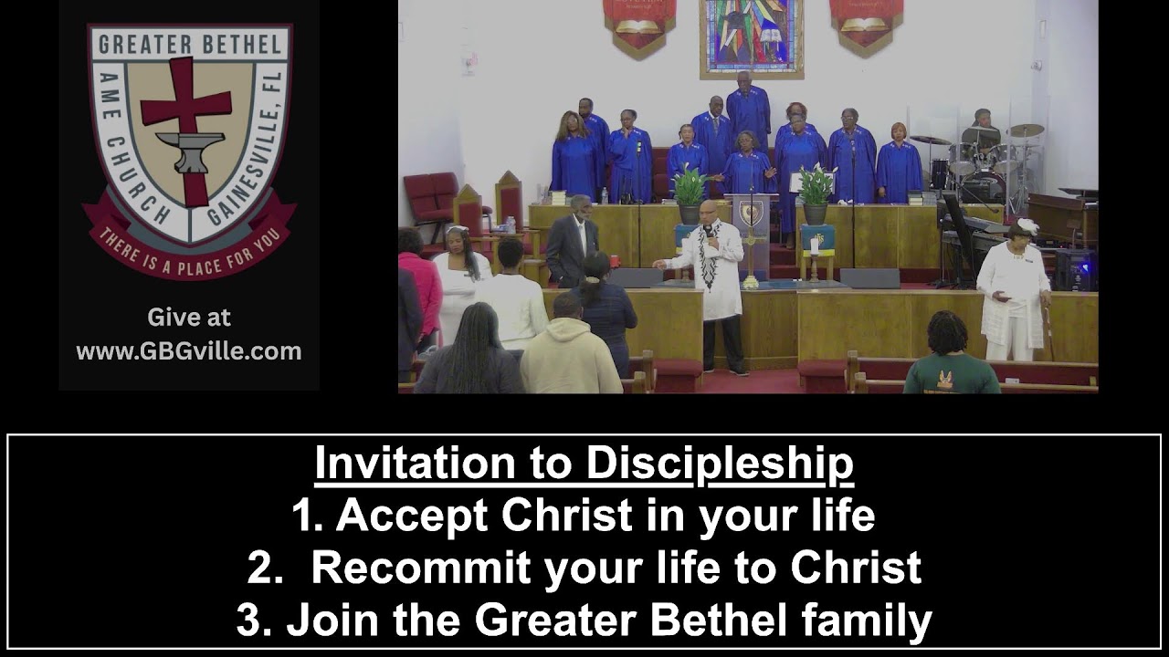 Greater Bethel AME is Live “Worship Service”