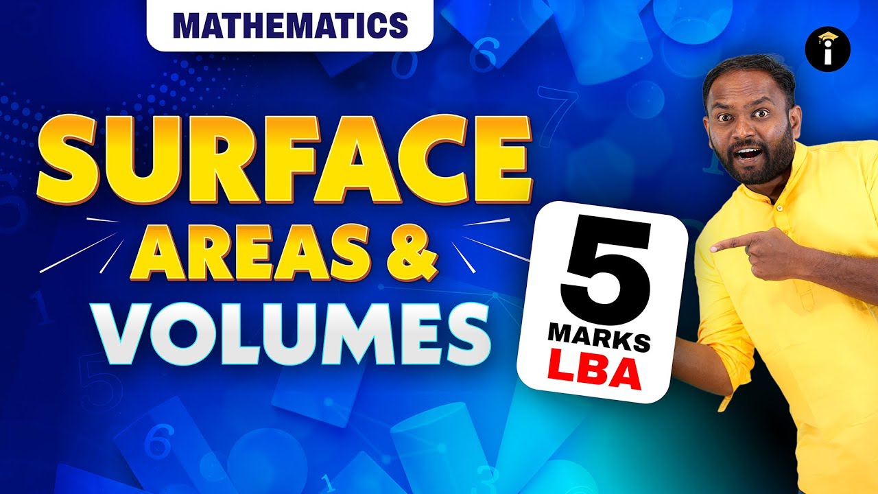 Surface Areas & Volumes: Most Expected 5-Mark LBA Questions | SSLC Mathematics 📚