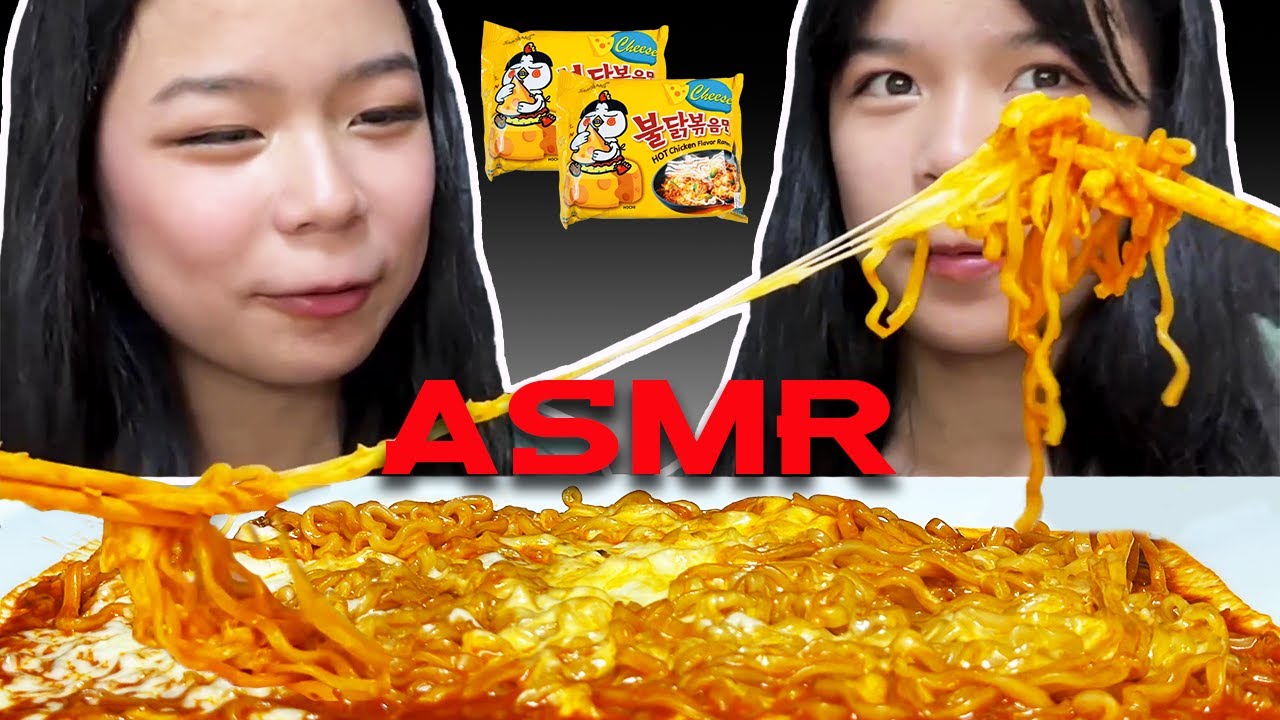 ASMR Cheese Noodles 🔥🧀🍜 | Tran Twins