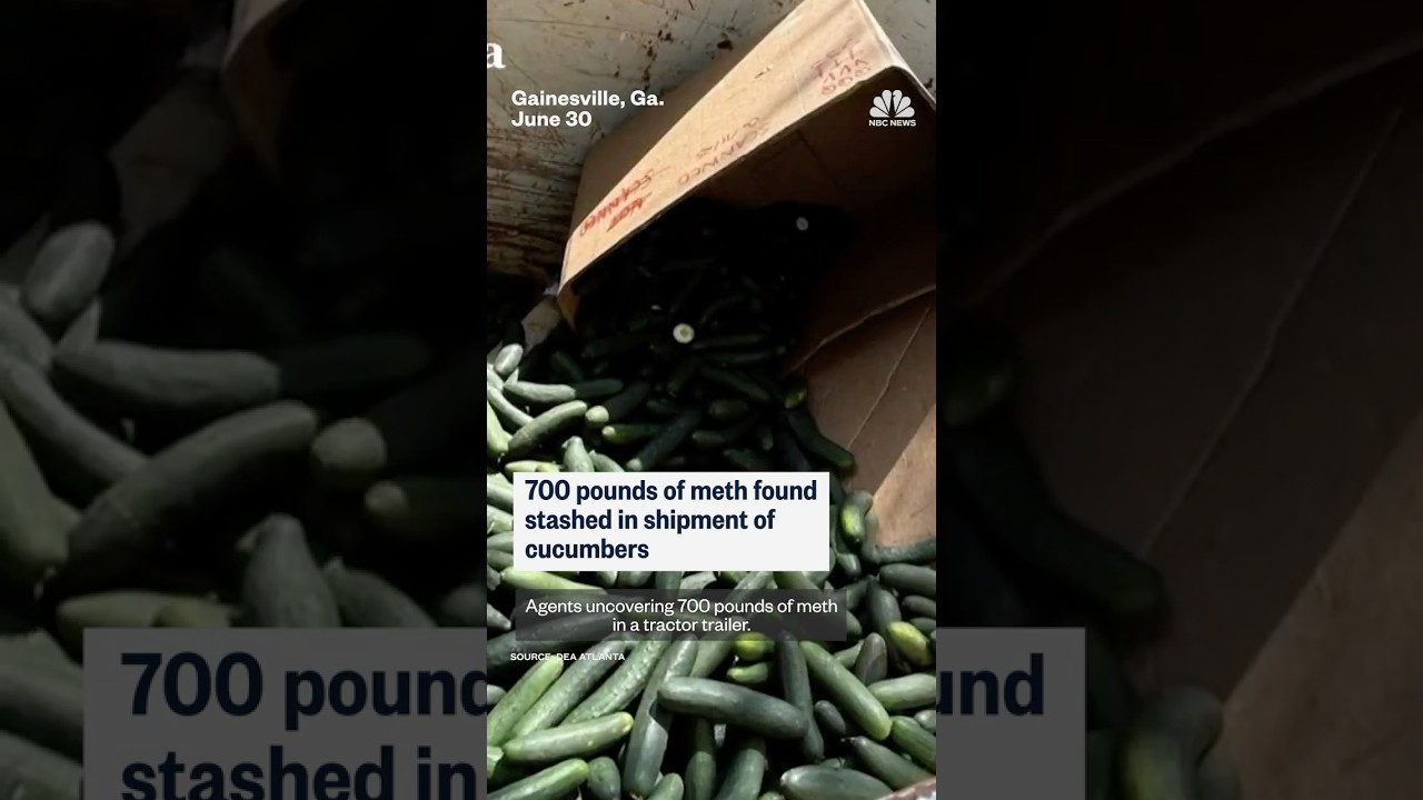 700 pounds of meth found stashed in cucumber boxes