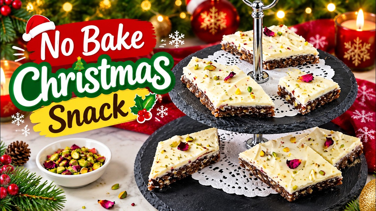 Viral 10-Min Christmas snack |No Bake ,No Sugar, No Fuss Totally Healthy |Agha's Kitchen