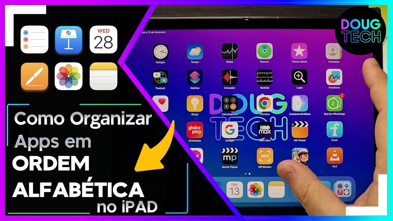 Como Organizar Apps em ORDEM ALFAB&Eacute;TICA no iPAD
