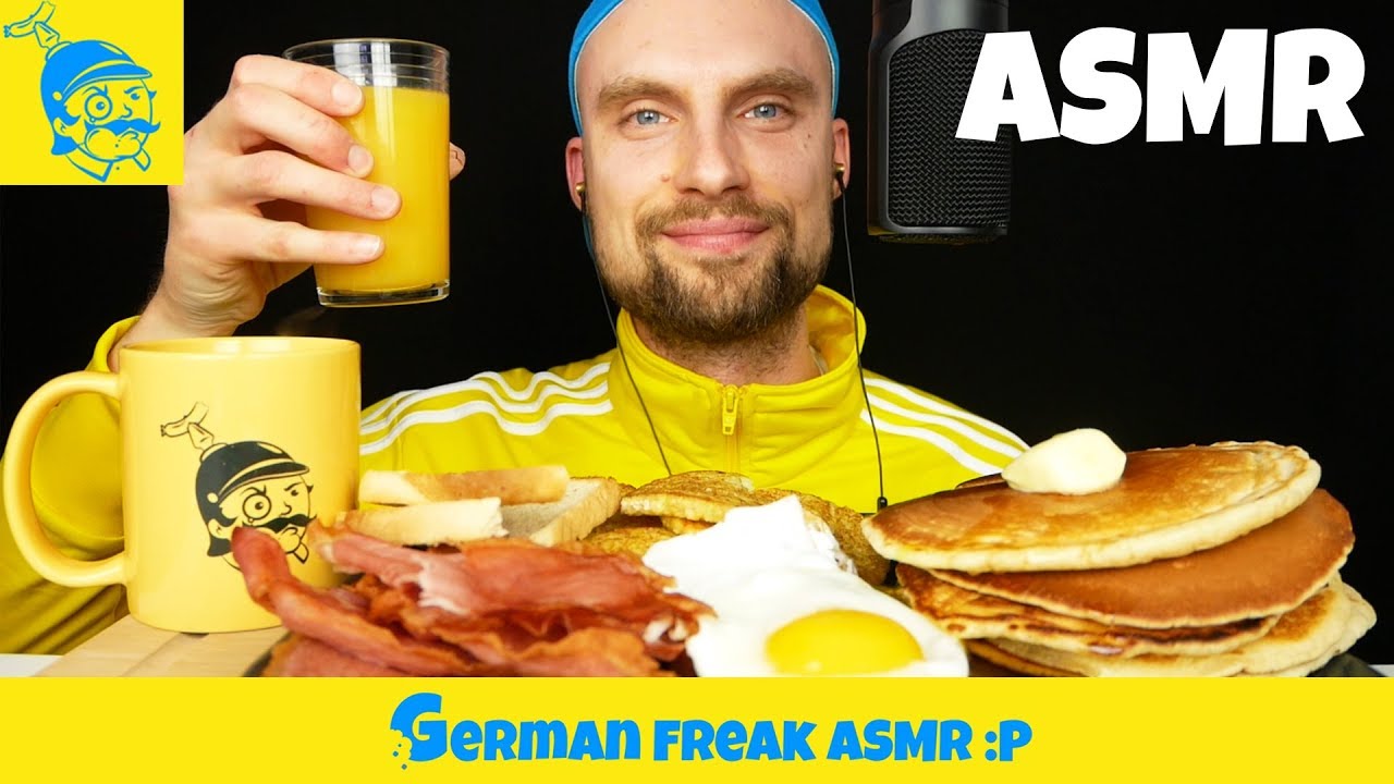 American Breakfast ASMR Mukbang 🇺🇸🥞