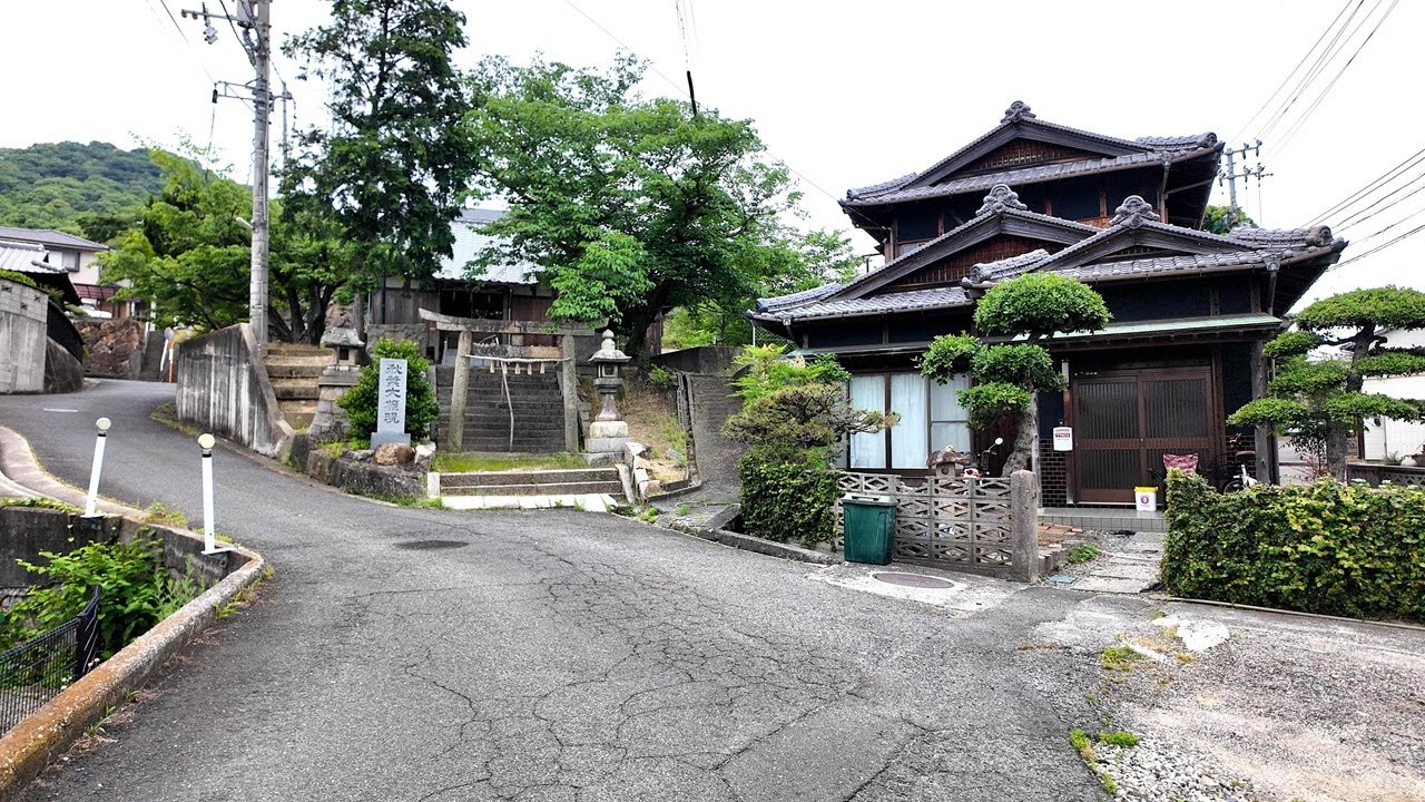 香川県 宇多津の古街を散歩【4K香川街歩き】Japan Kagawa 4K walking tour/Utazu, Kagawa Prefecture,Japan countryside