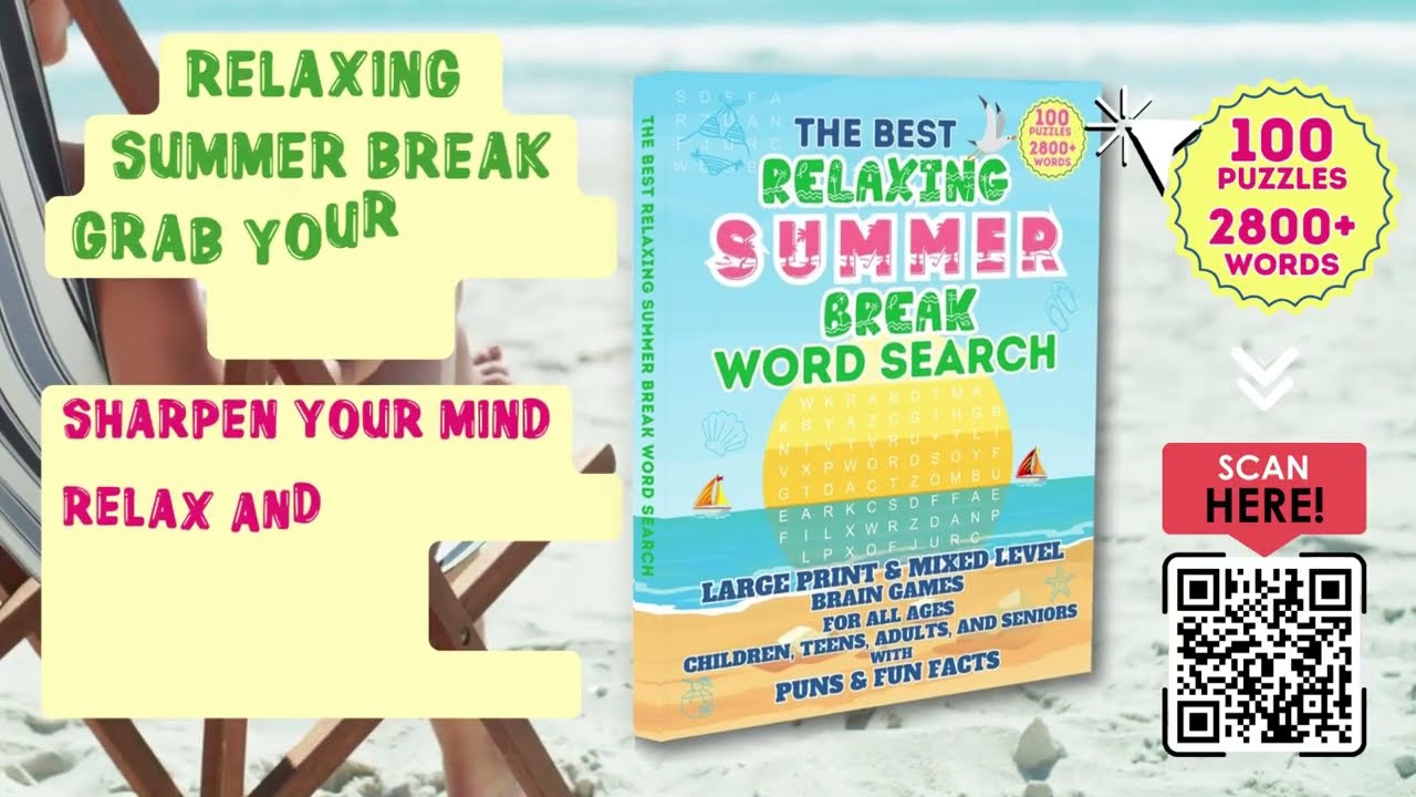 Relaxing Summer Break Word Search Puzzle
