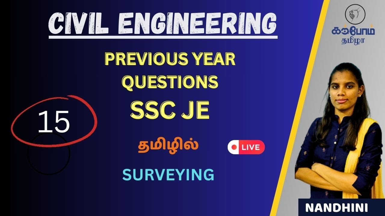 SSC JE / PREVIOUS YEAR QUESTIONS / SURVEYING / CIVIL / IN TAMIL / TRB / TNPSC AE / KTA