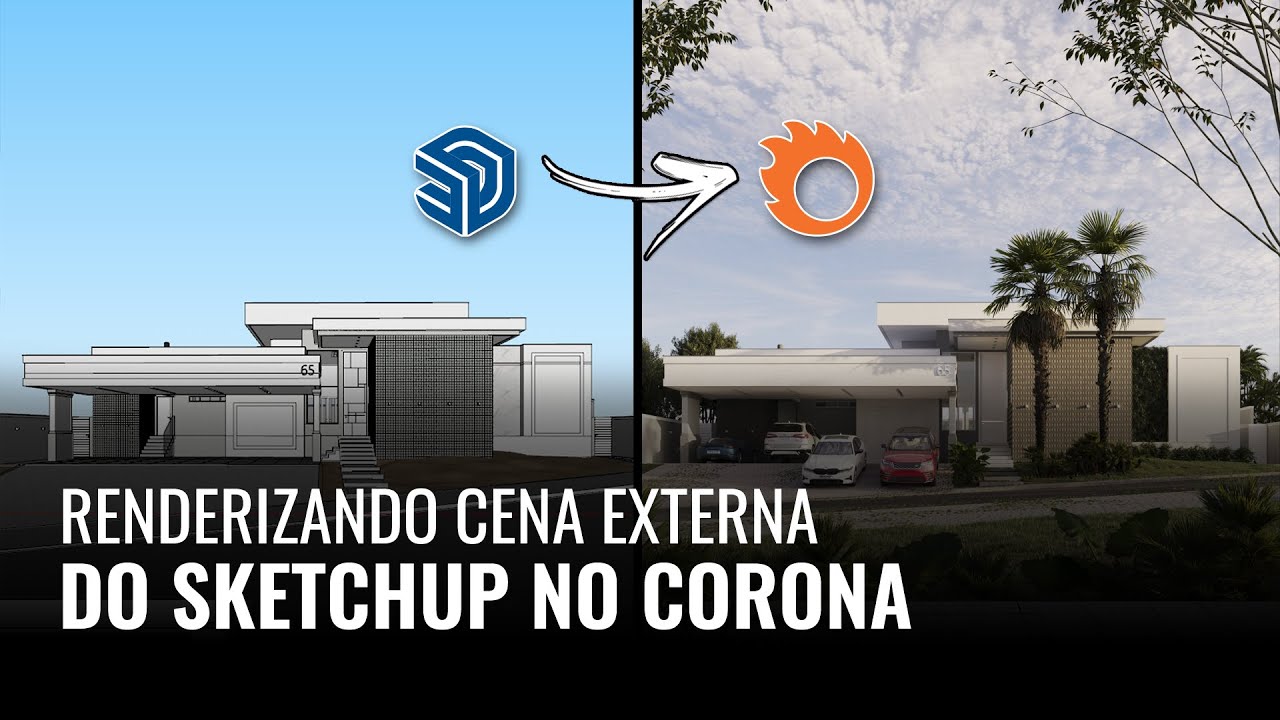 #83 Renderizando cena externa do SketchUp no Corona (Parte 02)