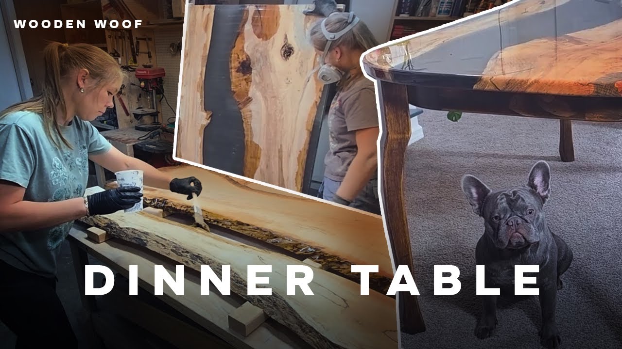 DIY Epoxy Dinner Table from Maple | Epoxy & Wood Project