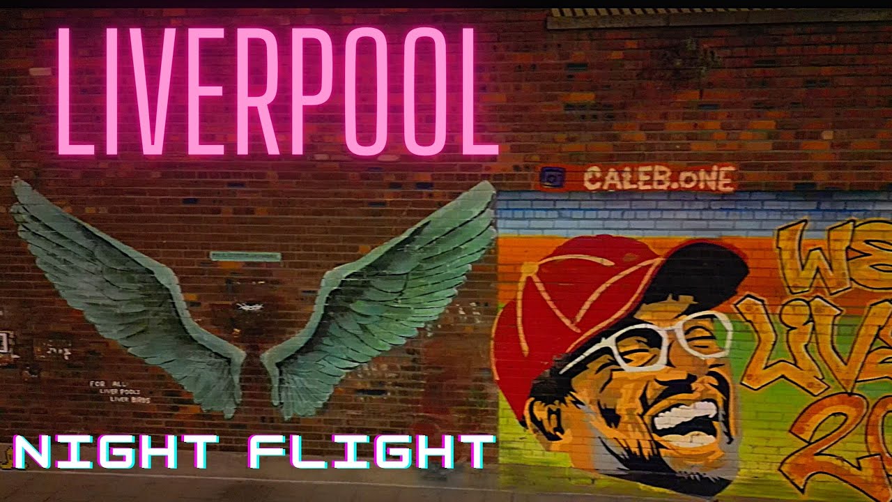 4K Liverpool Drone Footage 💗 City Centre Night Flight 🛸 DJI Mini 3 Pro