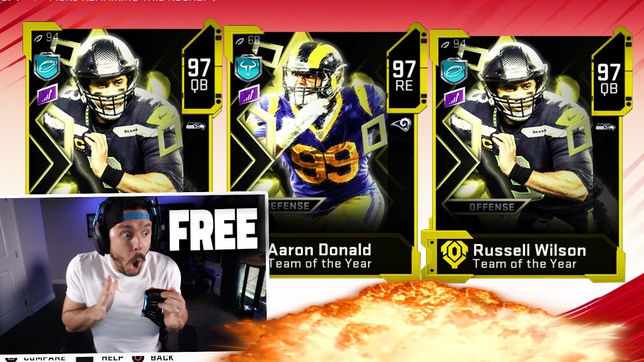 FREE TEAM OF THE YEAR FANTASY PACK!! Madden 20