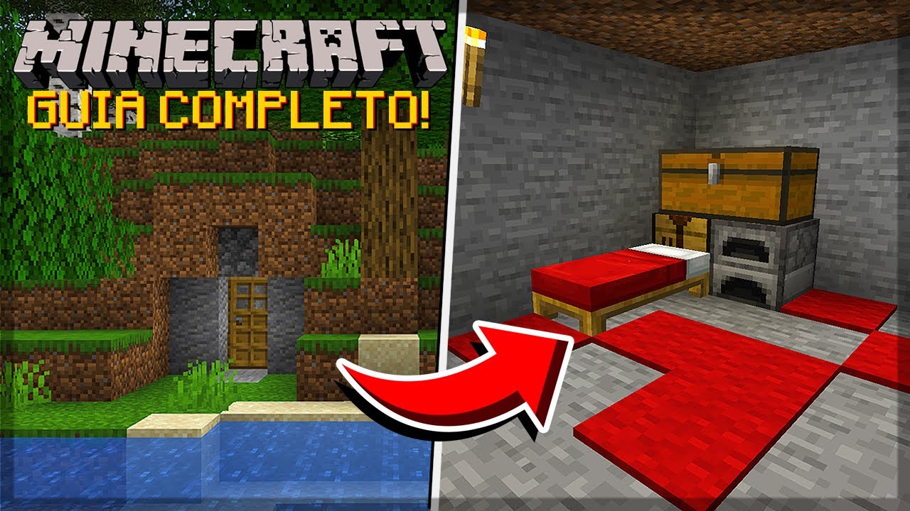 GUIA PARA INICIANTES NO MINECRAFT 2020 - COMO JOGAR MINECRAFT (Primeira Noite)