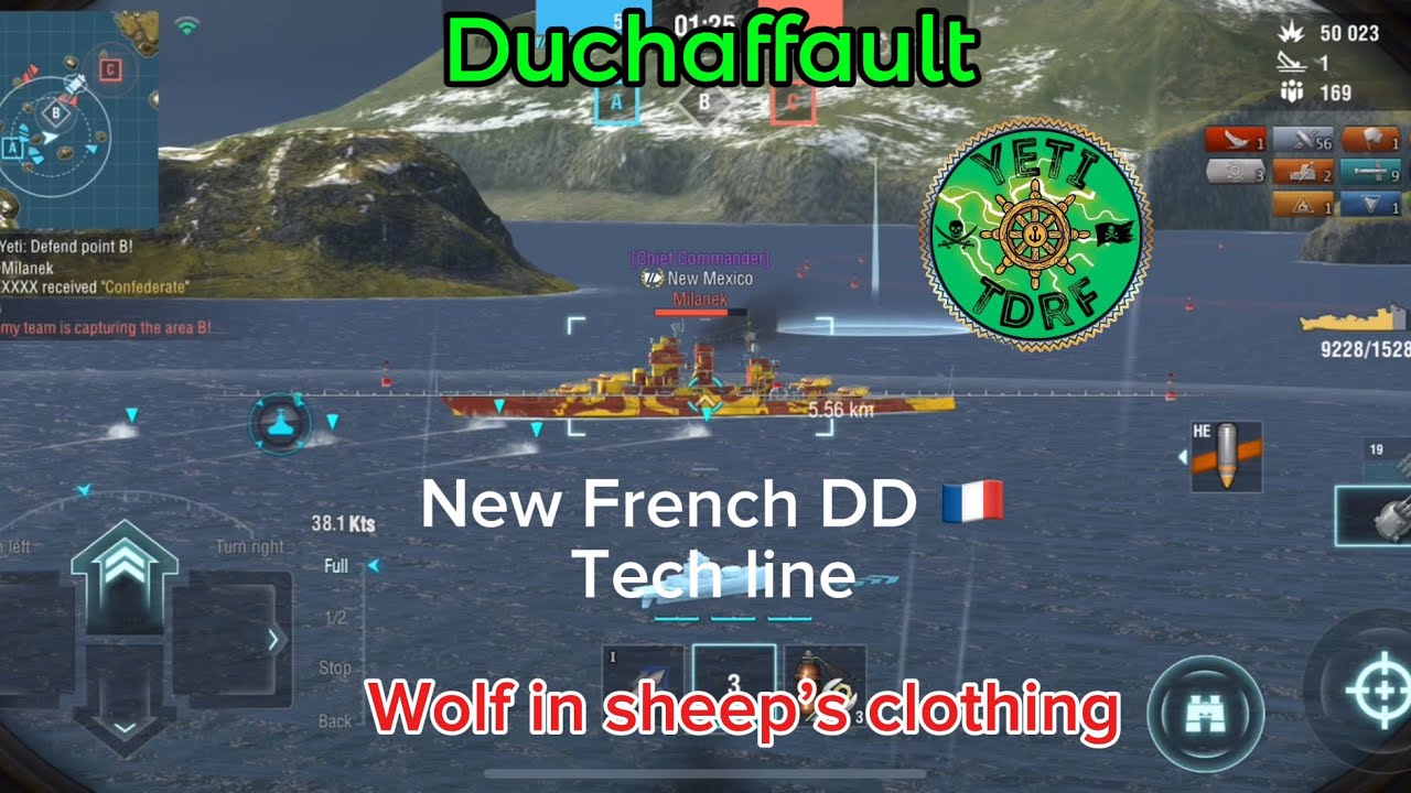 Duchaffault MVP 84K damage & 2 kills - WOWSBlitz