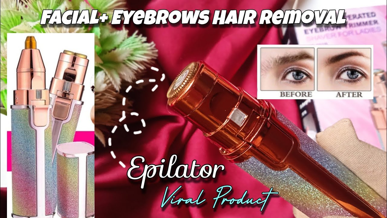 Facial Hair + Eyebrows Removal Epilator | Affordable Machine| Viral Daraz finds ✨
