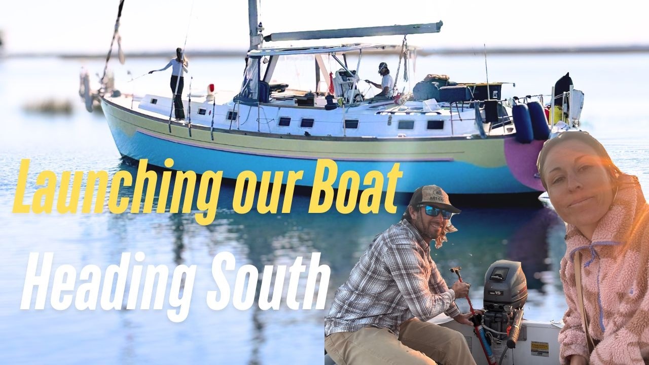 Launching our Sailboat and Motoring to Stuart Florida