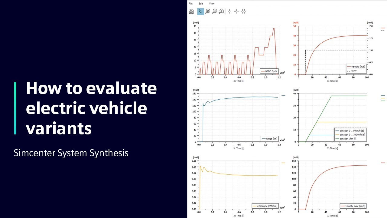 HOW TO Evaluate electric vehicle variants with Simcenter System Synthesis | Tutorial