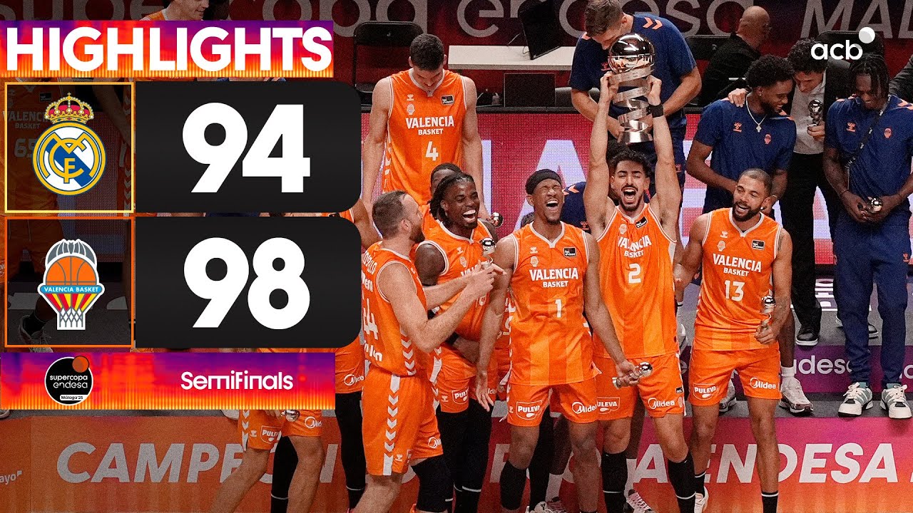 Real Madrid - Valencia Basket (94-98) HIGHLIGHTS | Supercopa Endesa 2025