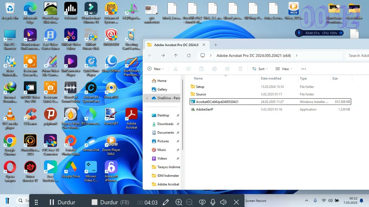 Adobe Acrobat Pro DC 2024 005 20421 x64 KURULUM