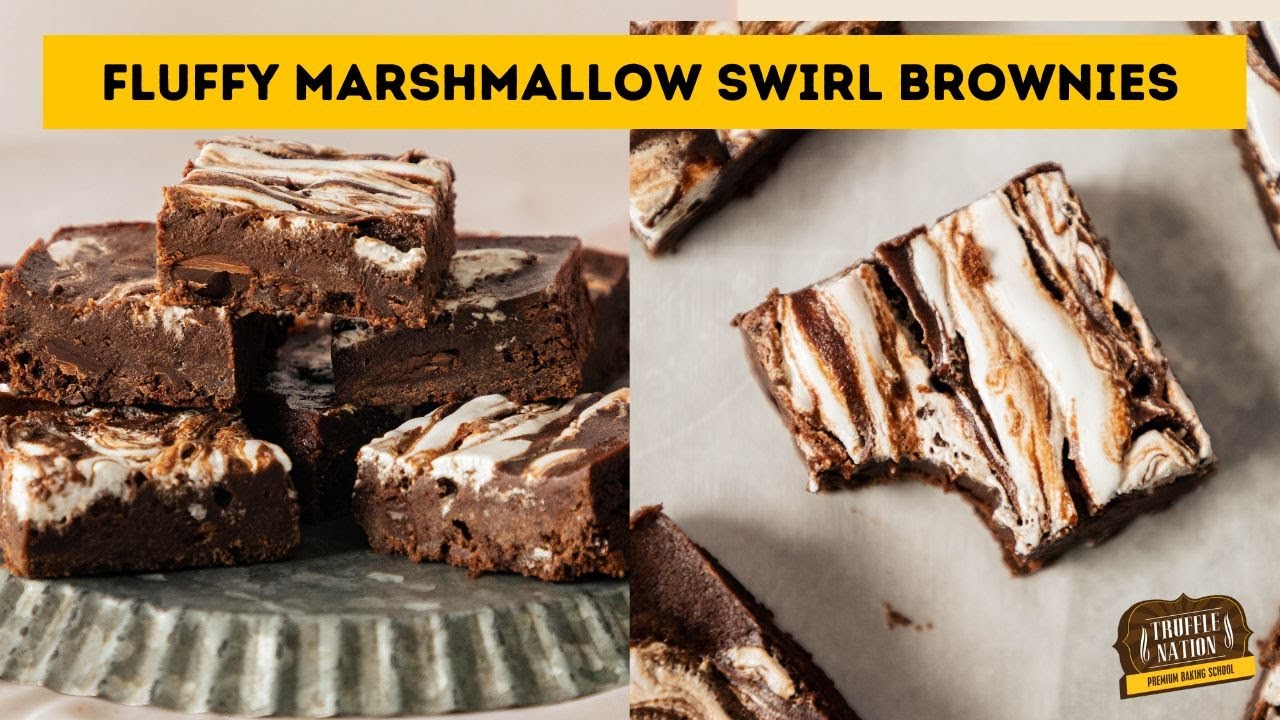 Fluffy Marshmallow Swirl Brownies Recipe