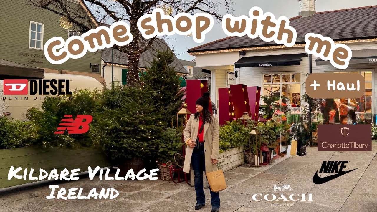 Kildare Village Christmas Shopping Vlog 🎄🛍️ | Shopping Haul | Ireland🇮🇪 #vlog #shoppinghaul #ireland