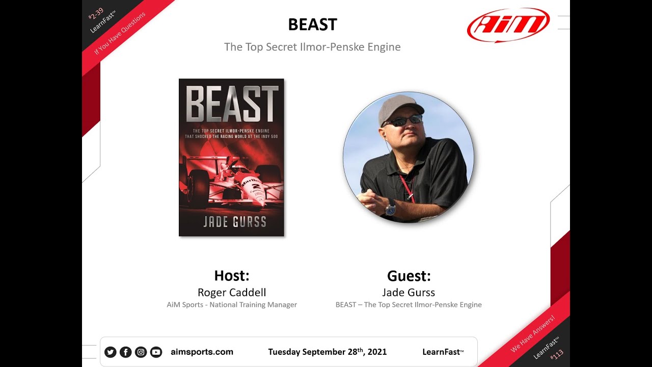 2-39 Beast - The Top Secret Ilmor-Penske Engine - Live Webinar with Jade Gurss -9/28/2021