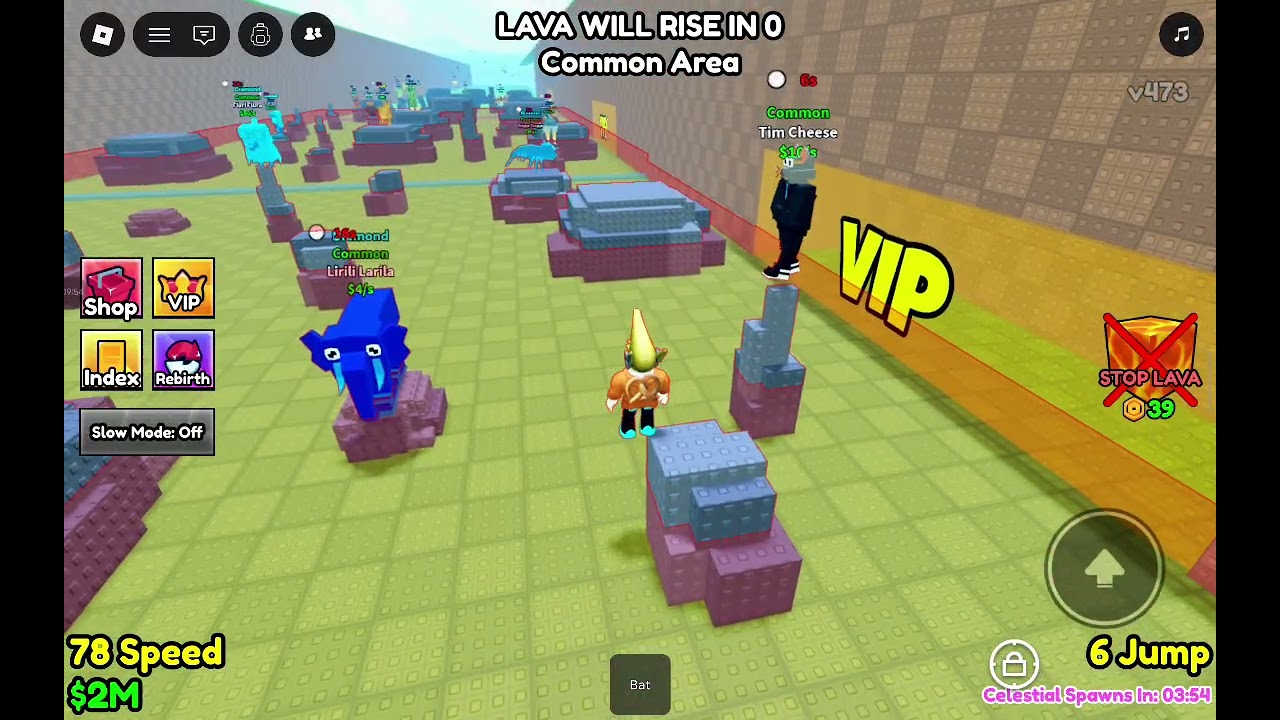 Playing survive lava for brainrot 