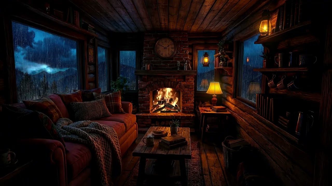 Soothing Piano & Rain Sounds to Reduce Stress, Deep Sleep - Relaxing Music on a Peaceful Rainy Day