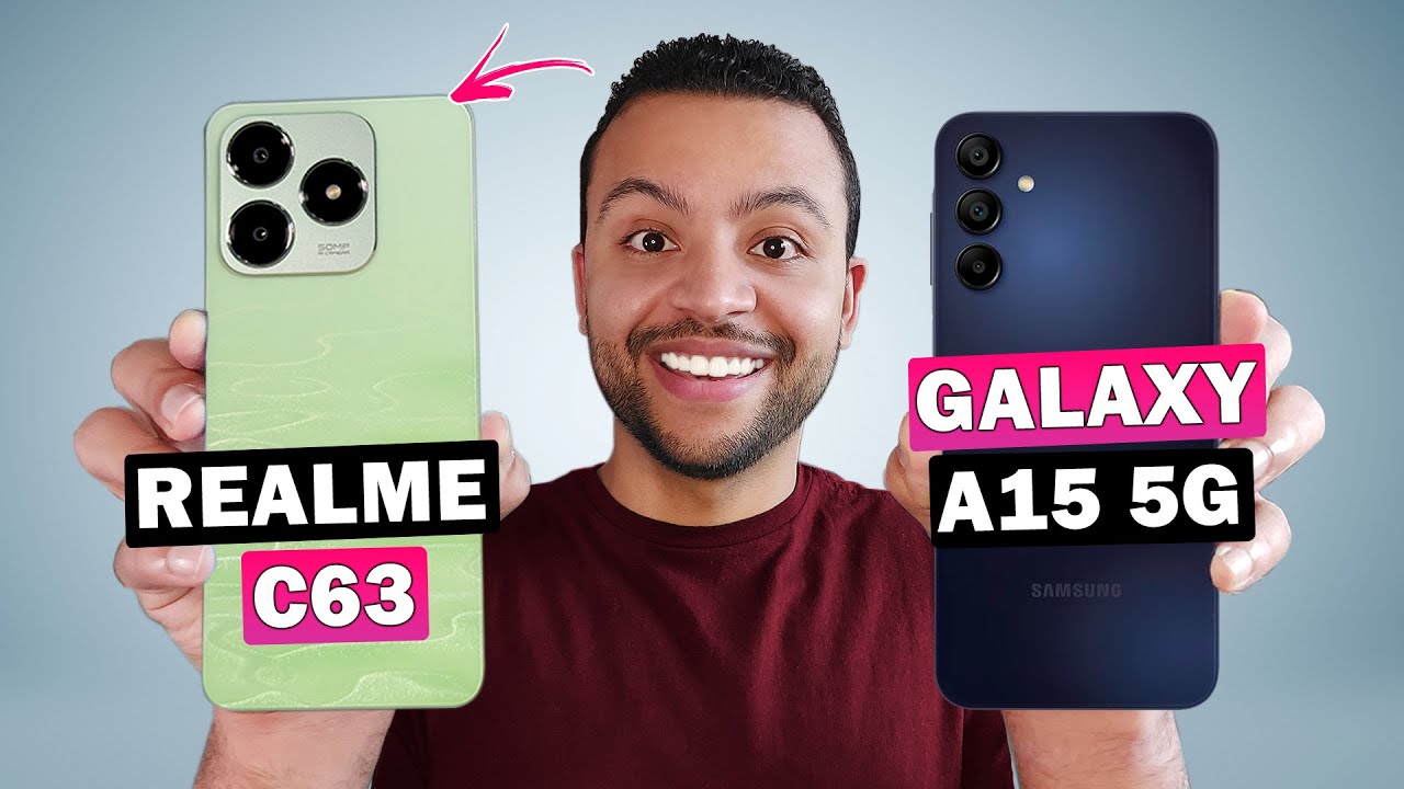 Realme C63 vs Galaxy A15 5G Qual é o melhor? A Samsung levou a melhor nessa?