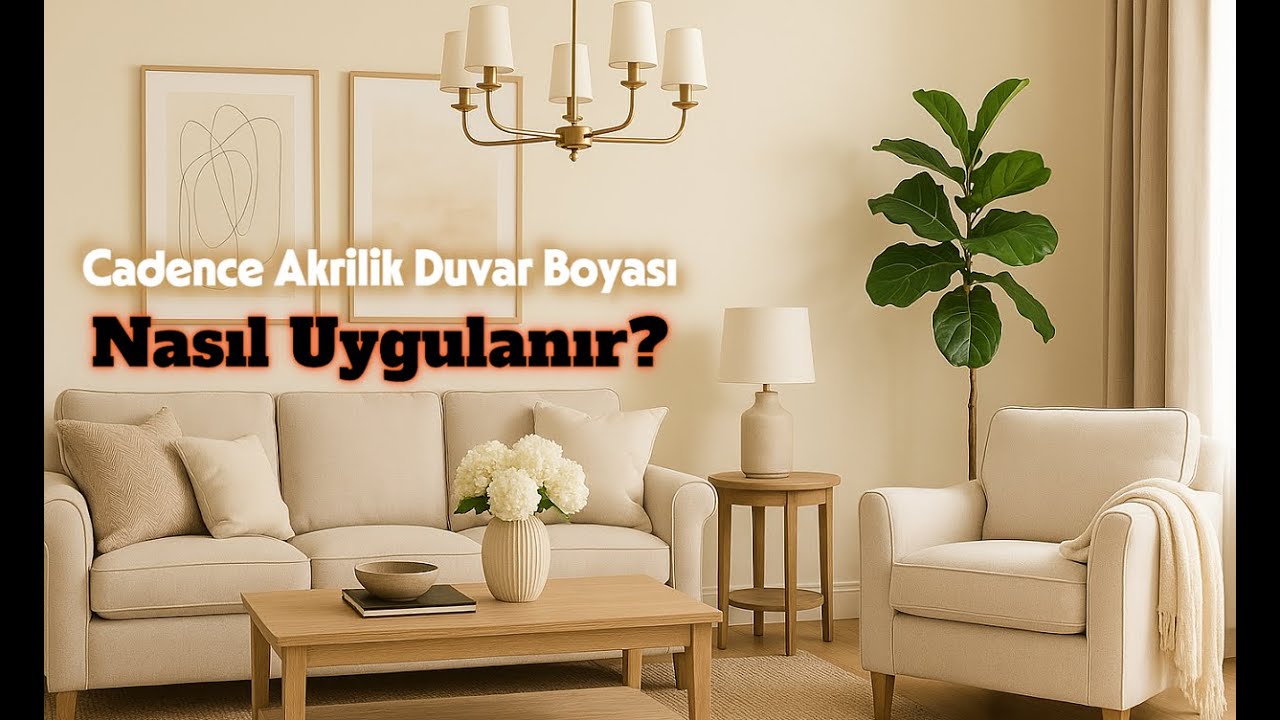 Cadence One Coat Finish Akrilik Duvar Boyası  Tek Katla Kusursuz Sonuç