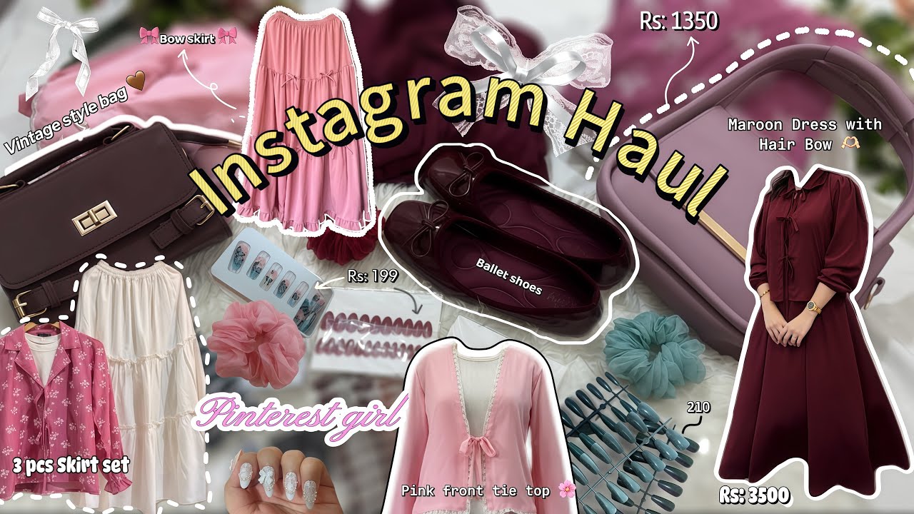 Instagram Haul 🛍️ Korean Style Pinterest Finds 2025 🎀