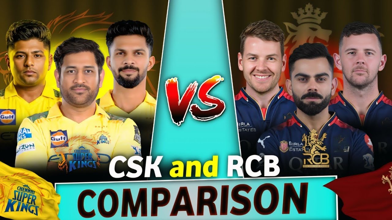 IPL 2026 : Chennai Super Kings vs Royal Challengers Bangalore Team Comparison | CSK vs RCB Squad ||