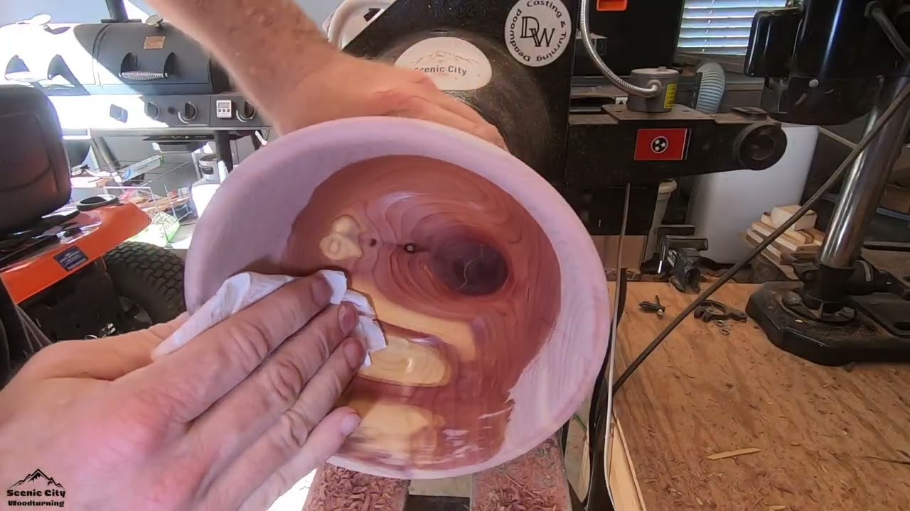 Woodturning: Simple Cedar bowl to test out a finish