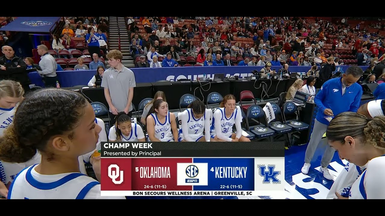 2024-2025 - Kentucky Women's Basketball - Kentucky vs Oklahoma (SEC Tournament Quarters - Game 29)