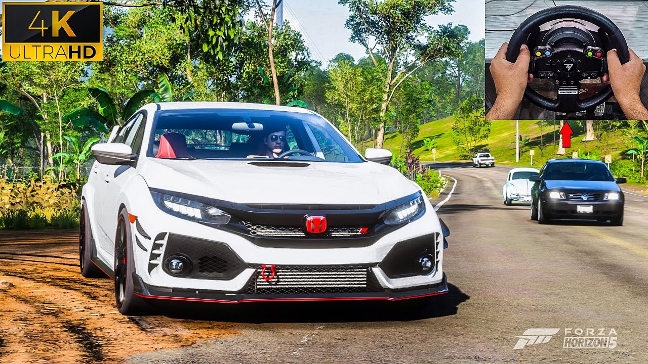 Honda Civic Type R - Forza Horizon 5 Thrustmaster TMX Pro gameplay