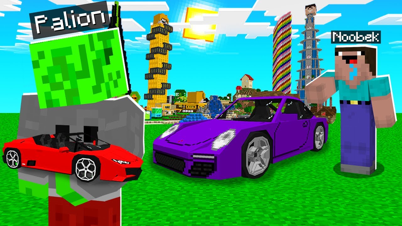 UDAJE NOOBA a potem UŻYWAM SUPER SAMOCHODÓW w Minecraft!