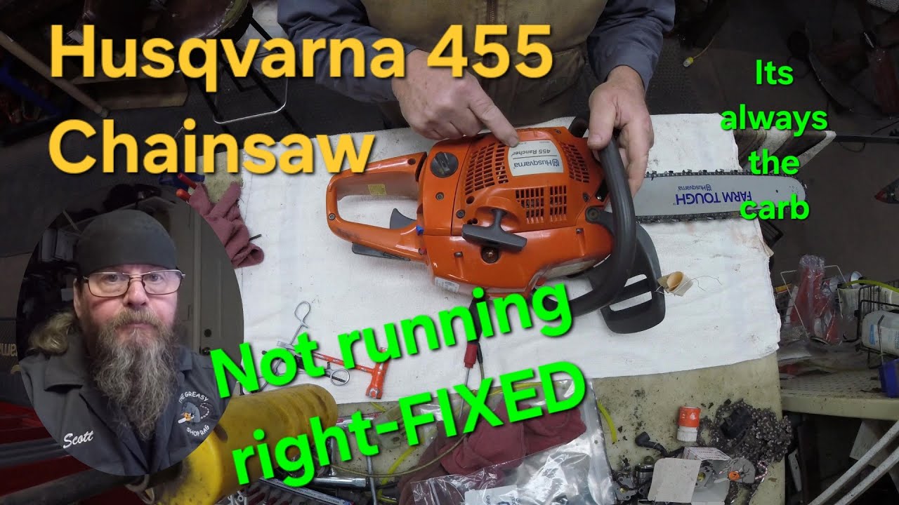 Husqvarna 455 Chainsaw Not Running Right-FIXED!