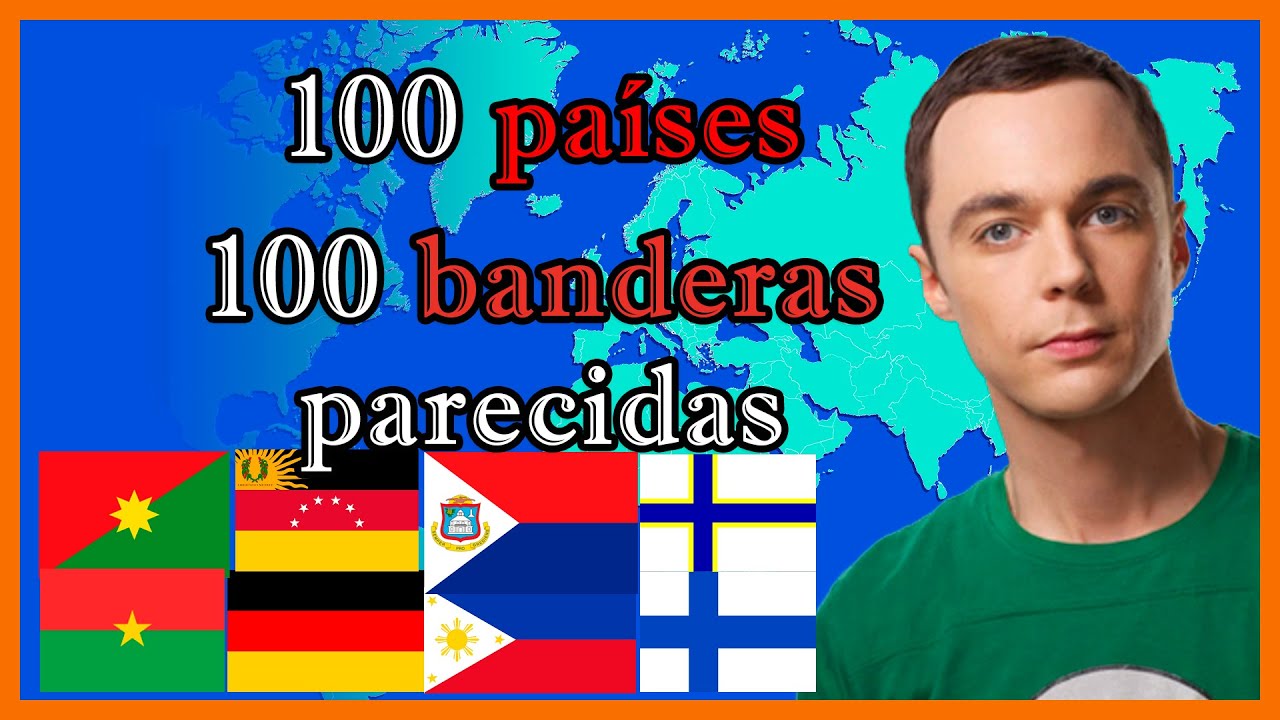 100 Países y sus 100 BANDERAS parecidas 🇲🇽🇨🇳🇦🇲🇻🇪🇷🇺🇮🇷🇦🇿🇯🇵 - El Mapa de Sebas