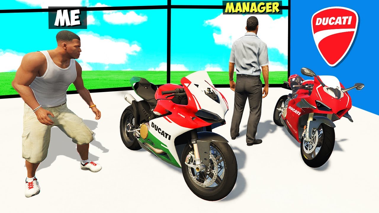 Stealing EVERY DUCATI SUPER BIKES From THE SHOWROOM in GTA 5!