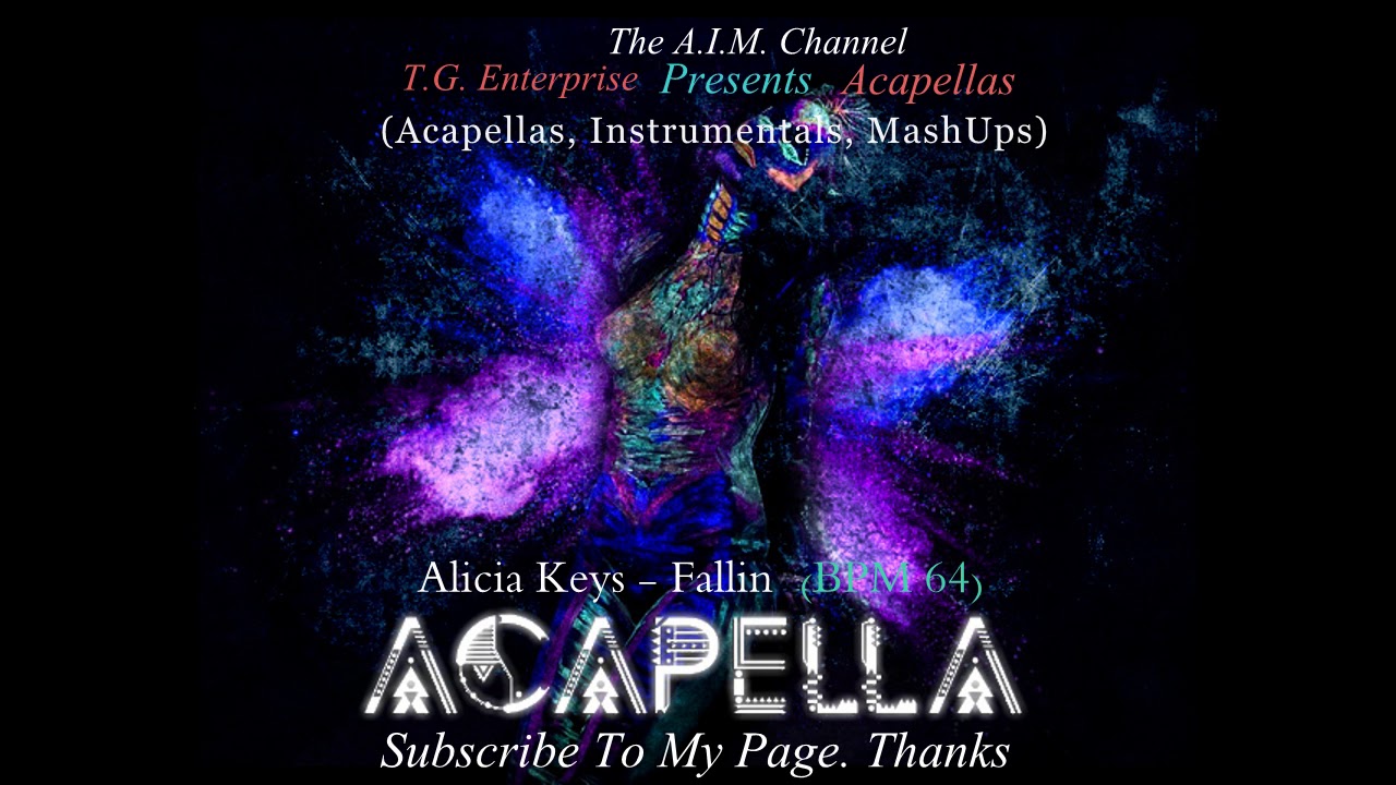 Alicia Keys - Fallin (Acapella) (BPM 64)